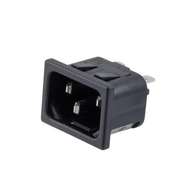 AC PEM C14 1.5MM PANEL SNAP-IN