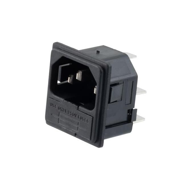 AC PEM C14 1.5MM PANEL SNAP-IN