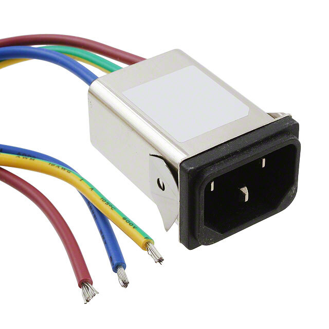 PWR ENT RCPT IEC320-C14 PNL WIRE