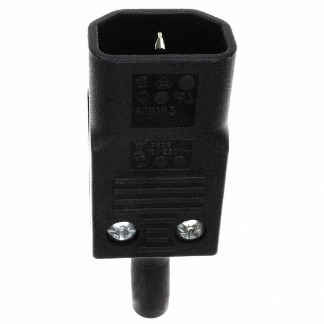 PWR ENT PLUG IEC320-2-2E STR SCR