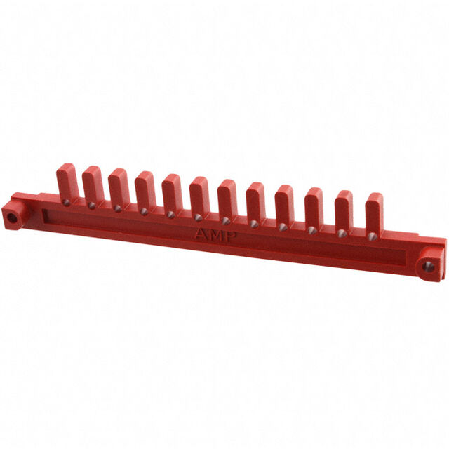 CONN DIN PLUG KEYING BLOCK RED