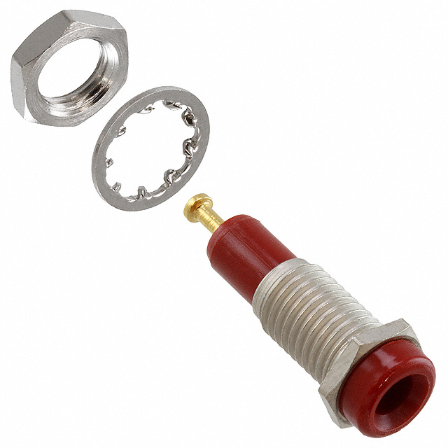 CONN TIP JACK TURRET RED