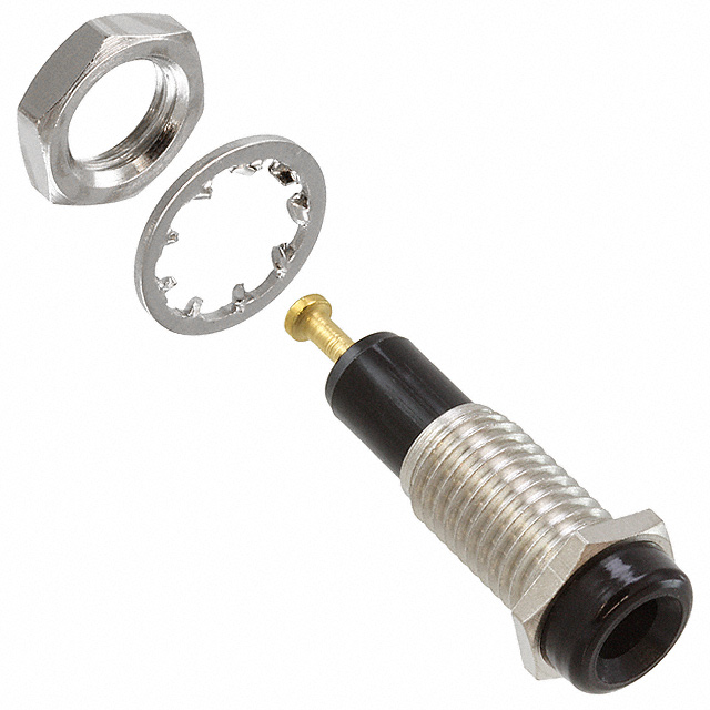 CONN TIP JACK TURRET BLACK