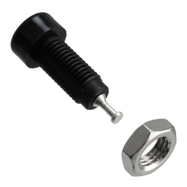 CONN TIP JACK TURRET BLACK