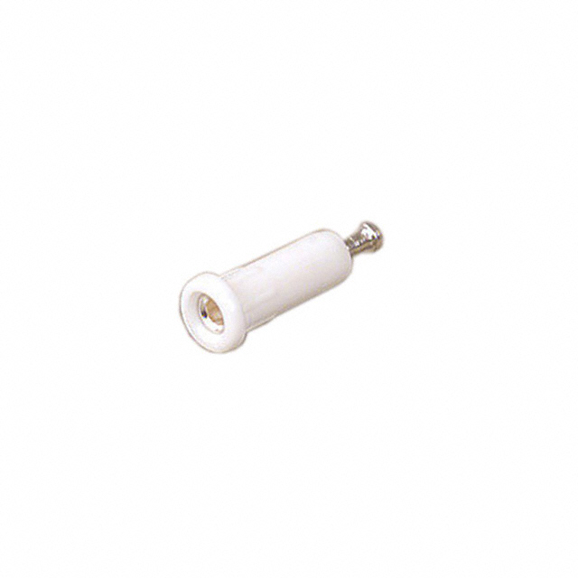 CONN TIP JACK TURRET WHITE