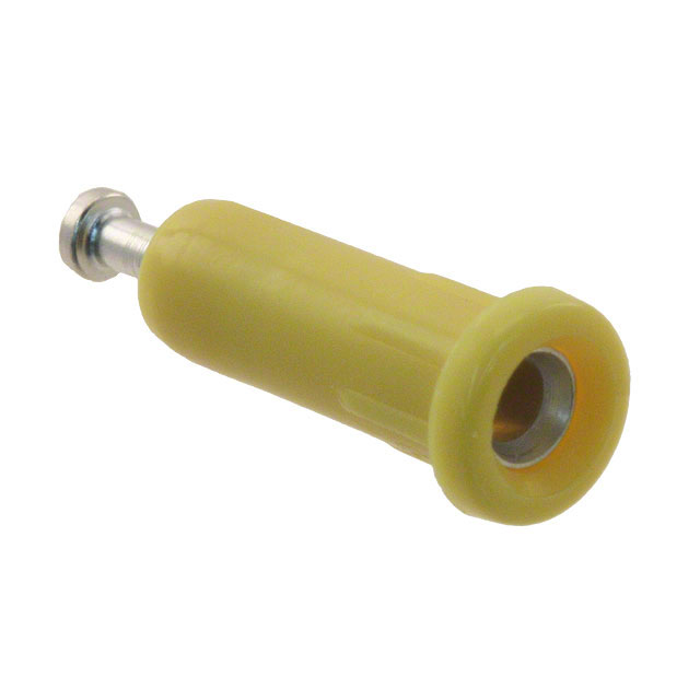 CONN TIP JACK TURRET YELLOW