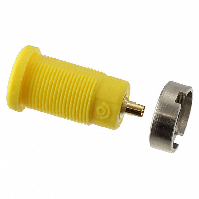 CONN BANANA JACK SOLDER YELLOW