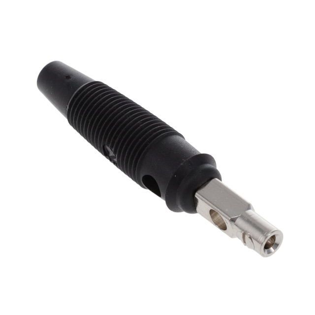TEST PLUG BLK 4MM PIN INSUL SCRE