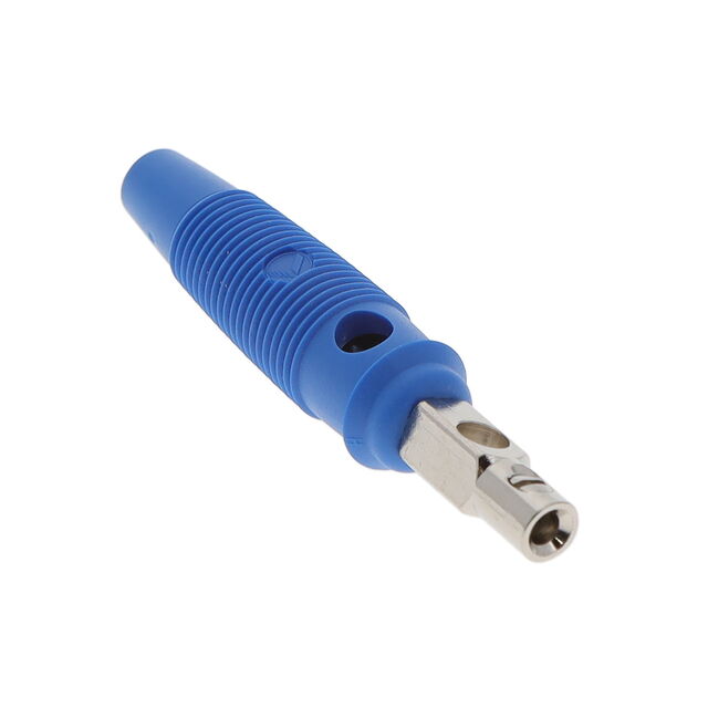 TEST PLUG BLUE 4MM PIN INSUL SCR