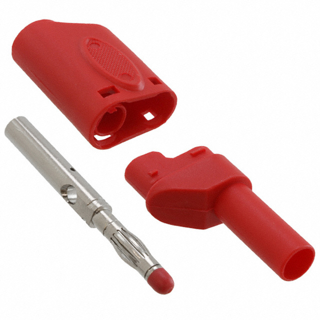 CONN BANANA PLUG STACK SLDR RED