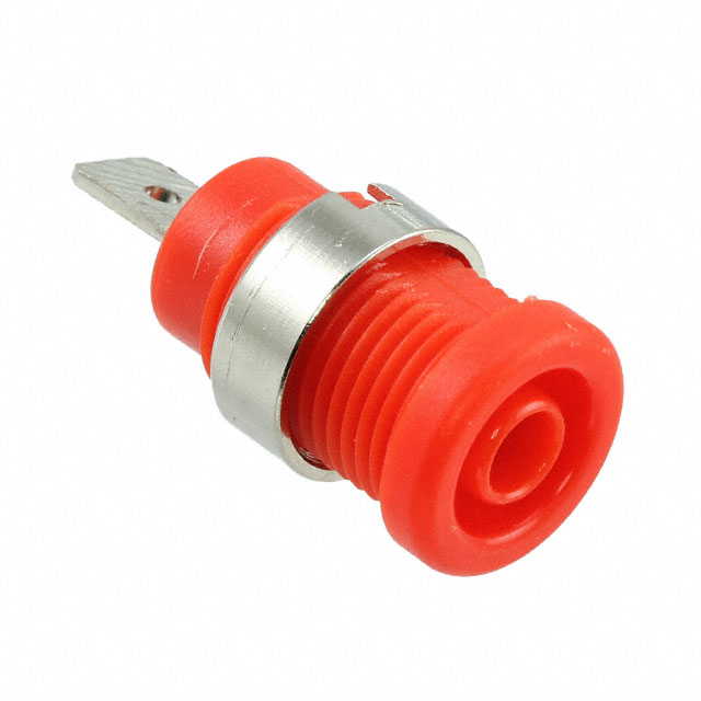 CONN BANANA JACK SOLDER TABS RED