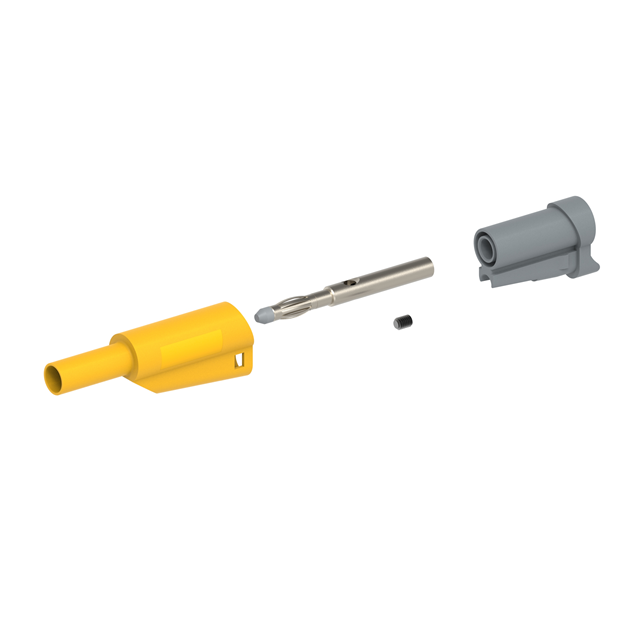 CONN BANANA PLUG STACK SCREW YLW