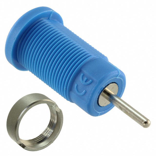 CONN BANANA JACK SOLDER BLUE