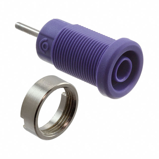 CONN BANANA JACK SOLDER PURPLE