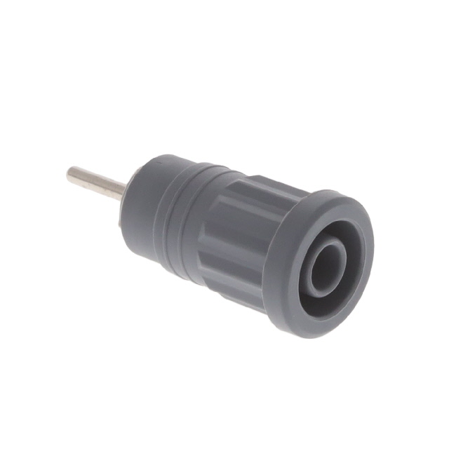 CONN BANANA JACK SOLDER GRAY