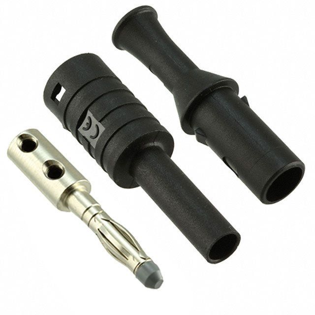 CONN BANANA PLUG SLDRLESS BLACK
