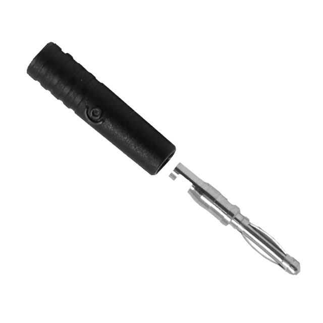 PLUG DIY 2MM SLDR PRESS INSL BLK