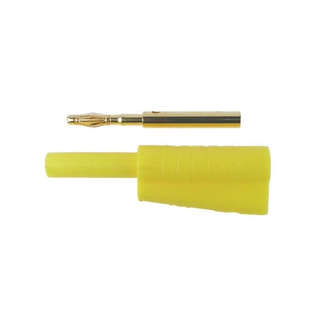 P18S 2MM PLUG SHROUDED YELLOW