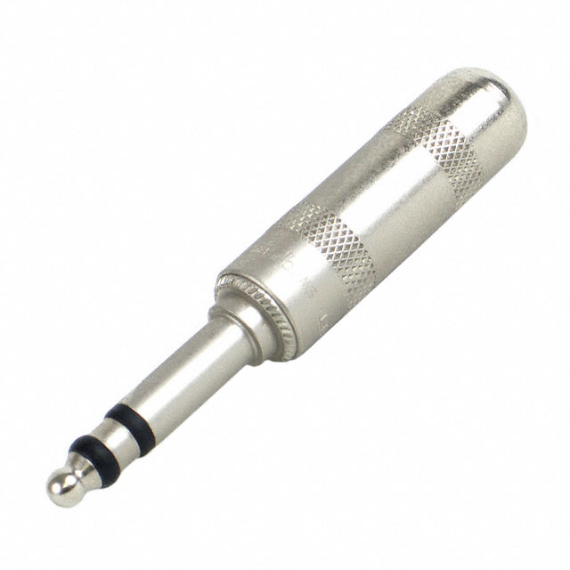 CONN PLUG STEREO 6.35MM 3COND