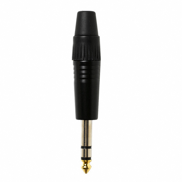 CONN PLUG STEREO 6.35MM 3COND