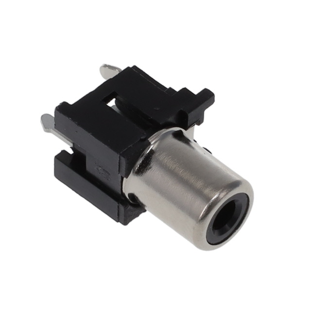 RCA PHONO JACK, VERTICAL, BLK RO