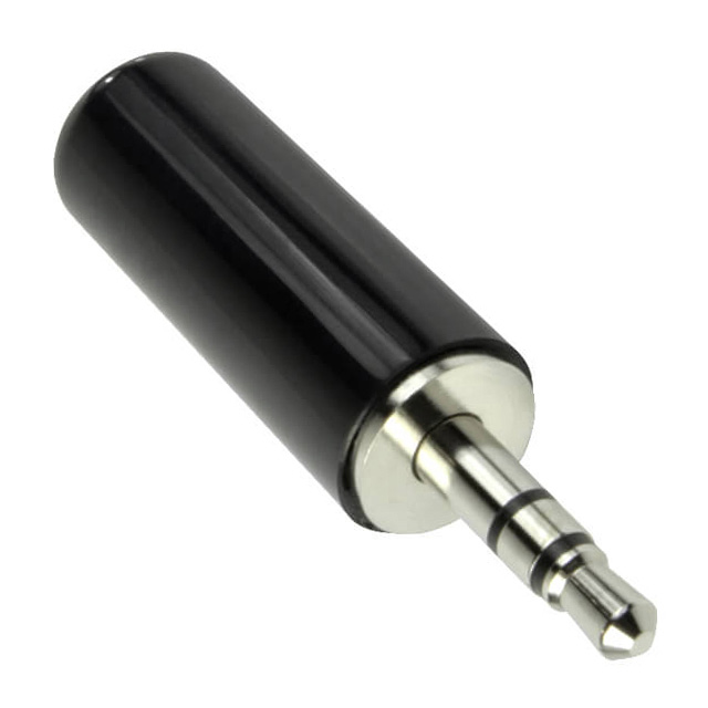 AUDIO PLUG, 3.5 MM, STRAIGHT, 3