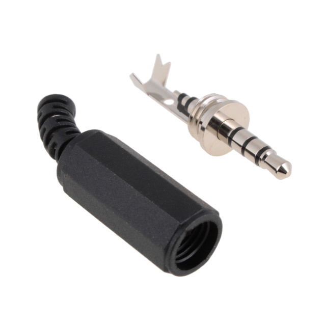 AUDIO PLUG, 3.5 MM, STRAIGHT, 4