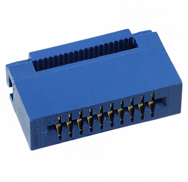 CONN EDGE DUAL FMALE 20POS 0.100