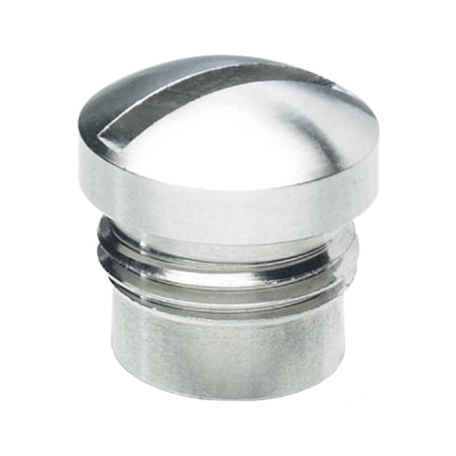 CONN SCREW PLUG M12 SILVER