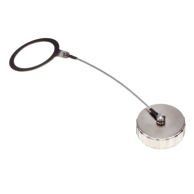DUST CAP RECPT W/SS ROPE & RING