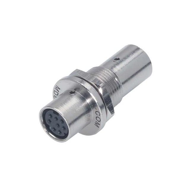ADPT MINI-DIN 8 F/F BULKHEAD