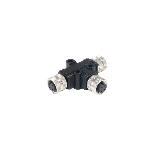 CONN SPLIT M12 4POS F-M-F