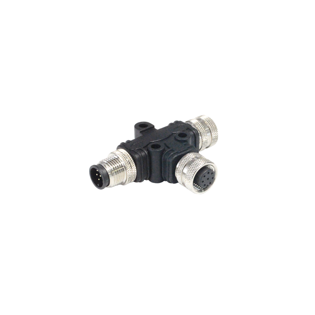 CONN SPLIT M12 8POS F-M-M