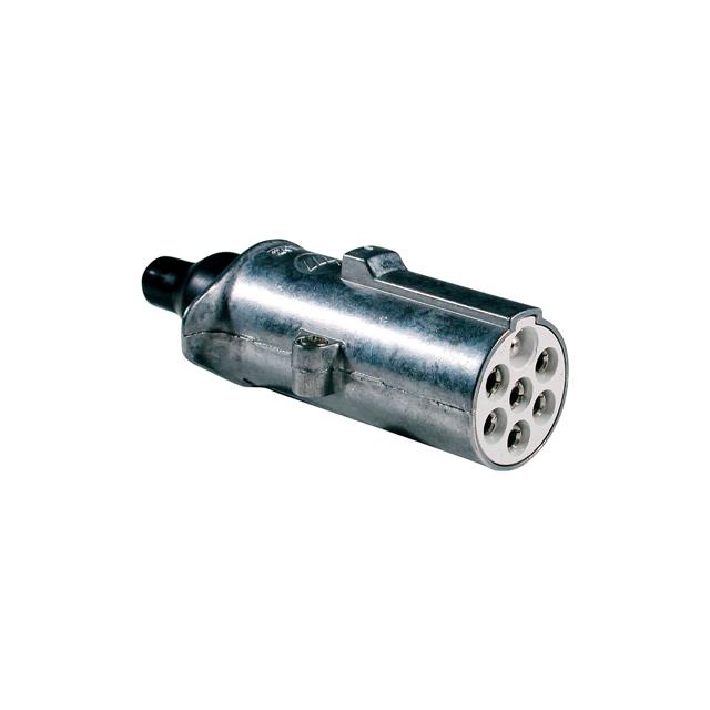 CONN CIRC PLUG 7P SOLDER TABS