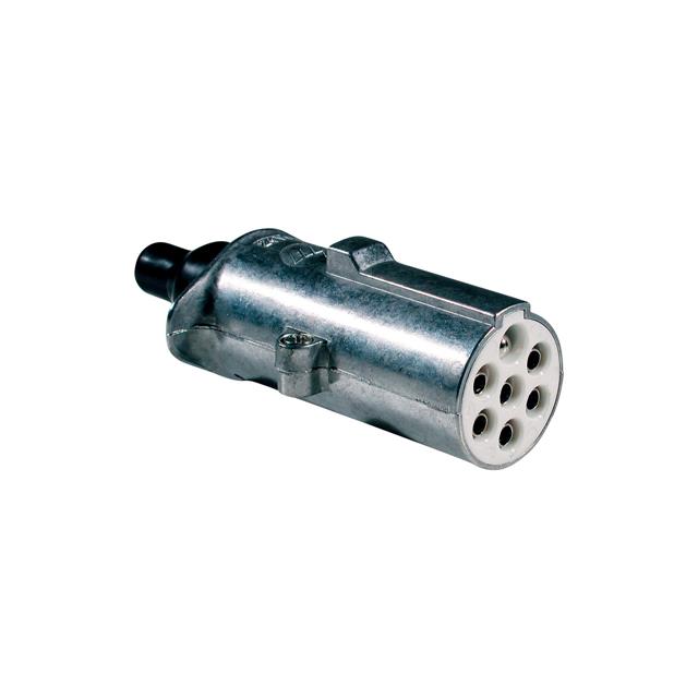 CONN CIRC PLUG 7POS NICKEL SCREW