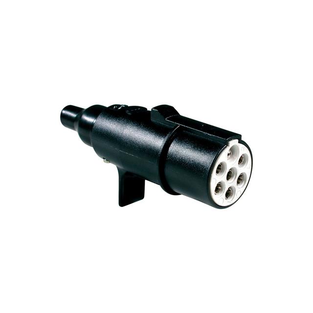 CONN CIRC PLUG 7POS NICKEL SCREW