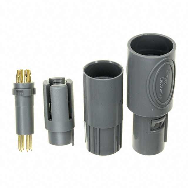 CONN PLUG MALE 6P GOLD SLDR CUP