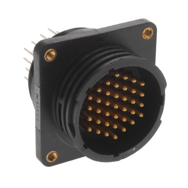 CONN RCPT MALE 37POS GOLD SOLDER