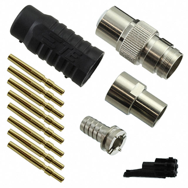 CONN RCPT FMALE 8POS GOLD CRIMP