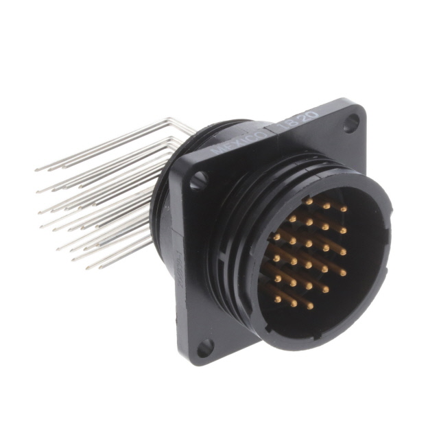 CONN RCPT MALE 24POS GOLD SOLDER
