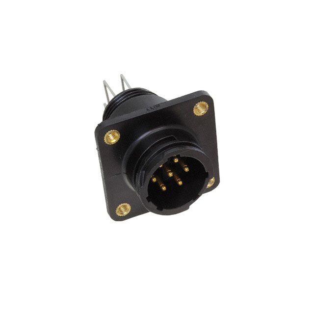 CONN RCPT MALE 7POS GOLD SOLDER