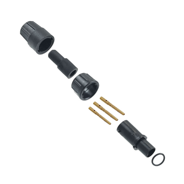 CONN PLUG FMALE 3POS GOLD CRIMP