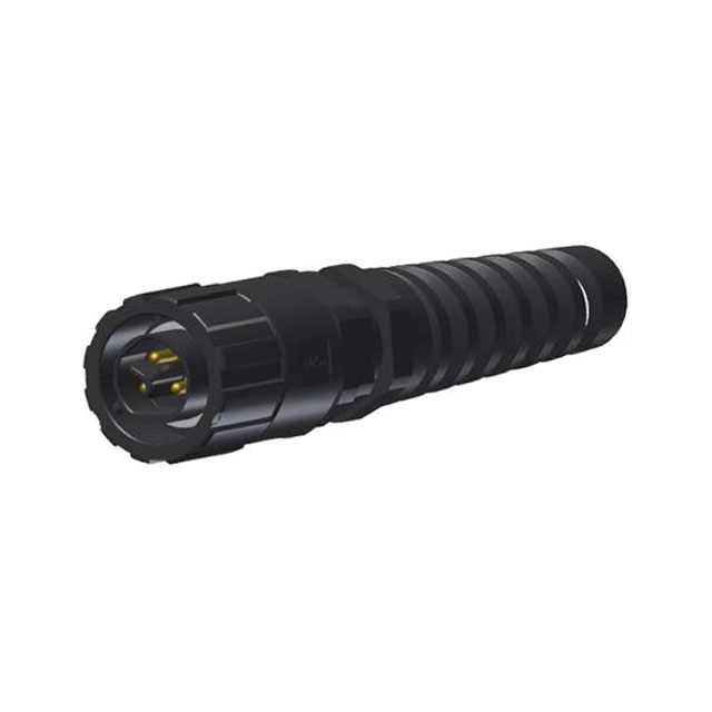 CONN PLUG MALE 3POS GOLD CRIMP