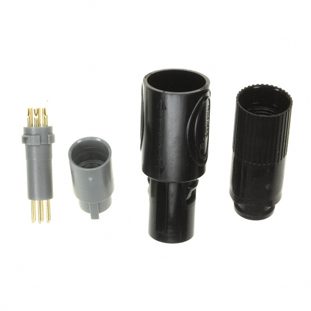 CONN PLUG MALE 6P GOLD SLDR CUP