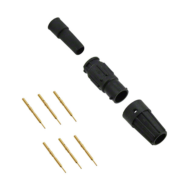 CONN RCPT MALE 6POS GOLD CRIMP