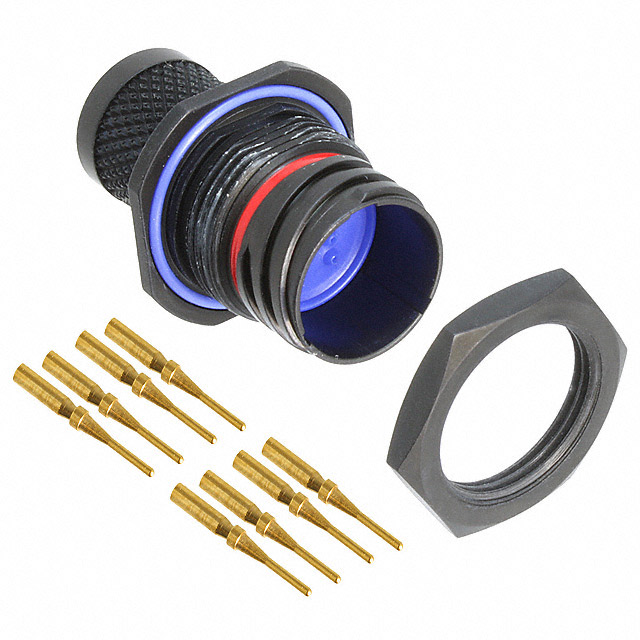 CONN RCPT MALE 8POS GOLD CRIMP
