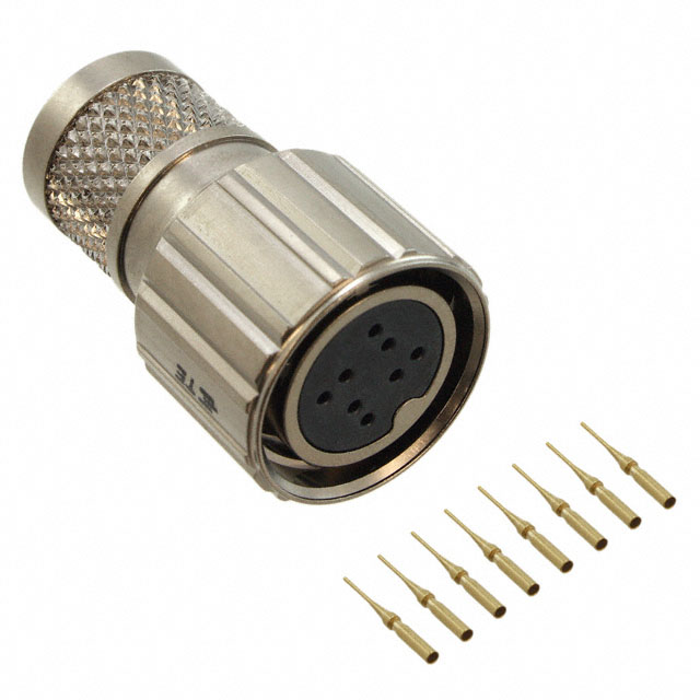 CONN PLUG FMALE 8POS GOLD SOLDER