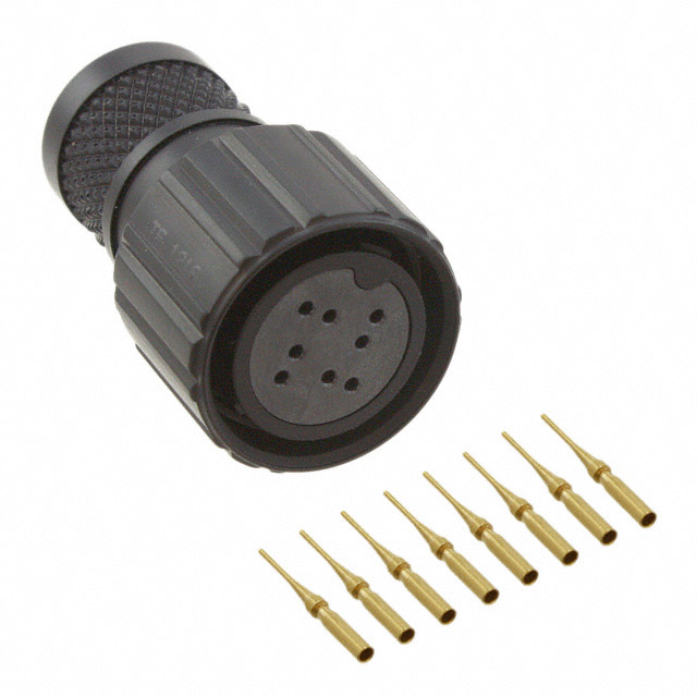 CONN PLUG FMALE 8POS GOLD SOLDER