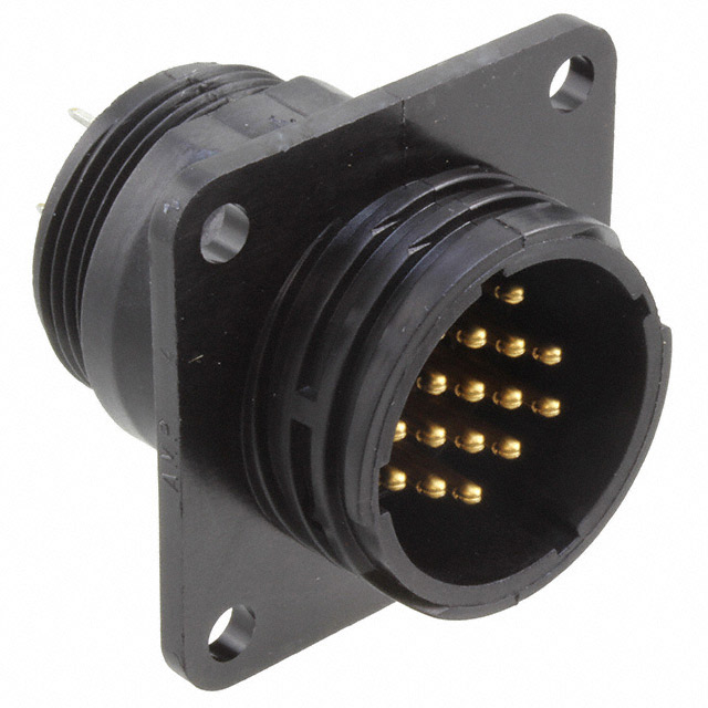 CONN RCPT MALE 16POS GOLD SOLDER