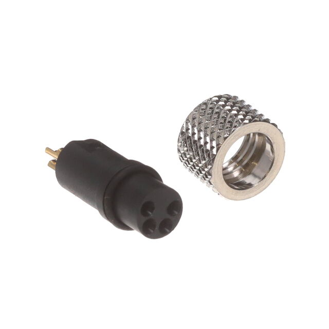 M8 A- CODE PLUG FOR CABLE, 4PIN